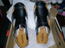 威登羊夏季包头凉鞋男士手工沙滩鞋牛皮户外洞洞鞋透气休闲凉拖鞋镂空涉水溯溪鞋子 1802黑色  42 实拍图