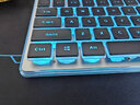 前行者（EWEADN）X7真机械手感静音键盘鼠标套装有线台式电脑笔记本女生办公游戏通用薄膜键鼠usb高颜值超薄外设 神秘黑-蓝光【静音键盘】 实拍图