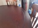方寸毫厘圆桌 实木圆餐桌 大圆桌子美式实木餐桌家用餐台可选餐桌椅组合 1.35米大圆桌 实拍图