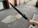 莫兰迪雨伞双层大号长柄半自动伞男士商务防风晴雨伞女双人防晒遮阳伞 墨绿色-8骨双层抗风暴 实拍图