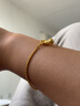 菜百首饰黄金手链 足金素圈简约百搭麻绳手链女士款礼物HJ 足金 约5.93g 约17cm 实拍图