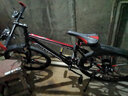 美昱 自行车山地车男女成人学生变速越野赛车通勤车公路单车 彩圈-旗舰版黑红十刀一体轮 26寸21速(建议身高155-180cm) 实拍图