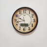 康巴丝（COMPAS）挂钟现代时尚日历时钟表创意挂表电子石英钟 C2978黑金 实拍图