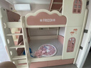 鸿度 屋顶城堡高低床儿童床双层床公主床子母床皮床女孩软包上下同宽 高低床+双抽+梯柜+2张床垫 1500mm*1900mm（上下同宽） 实拍图
