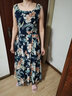 西子美丽心情2020夏季女装露背无袖雪纺连衣裙长裙波西米亚海边度假沙滩裙 图片色XZ17A561 M 实拍图