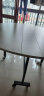 煜柠苑 折叠桌家用折叠餐桌小户型多功能吃饭桌子圆形移动客厅大圆桌 1.5米白理石色+1米转盘 实拍图