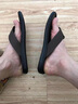 骆驼动感拖鞋男人字拖男头层牛皮新款时尚潮流凉鞋男外穿凉拖鞋真皮沙滩鞋 棕色 38 实拍图