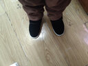 红青百年冬季棉鞋男高帮加绒加厚保暖办公室棉靴轻便软底防滑牛筋底家居鞋 黑色(男建议买大2码，女买大1码) 40 【下单发2双】 实拍图