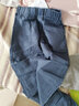 纯一良品（CUNYI）童装儿童休闲裤薄款男童裤子春秋装中大童棉麻长裤男孩亚麻童裤 蓝色 130 cm 实拍图
