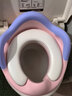 虞冕儿童1-3-8岁宝宝马桶梯小孩男女马桶圈婴幼儿座便器椅加大坐便圈 M7简约 白灰 马桶圈带挂环 实拍图