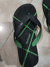 回力人字拖鞋男夏季新款时尚夹脚凉拖鞋室外休闲防滑沙滩鞋潮 黑绿色 44 实拍图