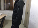 LED 夹克男连帽男士外套春秋季夹克男生休闲工装搭配痞帅气风衣服装 2002黑色 L (110-130斤) 实拍图
