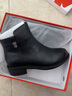 意尔康短靴女加绒厚底切尔西大码鞋妈妈短靴子 26619W 黑色    40 实拍图