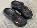 CROCS卡骆驰檀健次同款经典泡芙洞洞鞋轻便舒适男女同款花园鞋|207521 黑色-001(含智必星) 45 (290mm) 实拍图