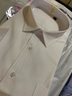 沂伦赫胖子衬衫男宽松肥佬长袖衬衣春秋季加肥加大码纯色商务休闲白衬衫 白色 4XL （200-220斤） 实拍图