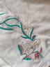 子牧棉麻春装 女中国风立领刺绣衬衫复古盘扣长袖茶服宽松上衣8889 白色 M (建议105斤以内) 实拍图
