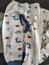 俞兆林（YUZHAOLIN）婴儿开裆裤纯棉新生儿衣服春夏宝宝秋裤外穿长裤 格子小鳄鱼单裤 实拍图