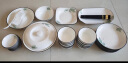 洁雅杰碗碟套装家用简约陶瓷餐具整套装组合盘子碗筷礼盒送礼春之意43件 晒单实拍图