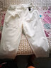 PHJ 休闲裤女秋季新款遮肉显瘦小脚哈伦长裤高腰职业OL免烫西装裤 白色-七分裤 L（110-125斤） 实拍图