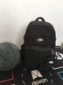 长臂猿书包女生高中学生初中生大容量轻便大学生男生背包新款高年级日系旅行包秋冬季高颜值韩版电脑包双肩包 黑色大号带灰色挂饰 实拍图