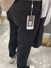 罗蒙（ROMON）九分休闲裤男春秋百搭小脚男士薄款修身透气商务高级垂感西装裤子 黑色九分 32 136-145斤 实拍图