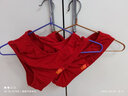 浪莎【4条装】浪莎内裤男三角裤男士内裤青年三角底裤衩子 纯棉大红4条装 XL-1 实拍图