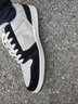 枫叶（leaveland）板鞋男女同款时尚冬季新品休闲鞋情侣百搭小白鞋防滑透气鞋子男 白黑(皮鞋码) 42 (260mm) 实拍图