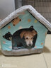 阿莫尔宠物猫窝秋冬季保暖房子型小型犬猫泰迪博美可拆洗小狗窝宠物狗屋 小熊蓝色(房子窝款) L-建议20斤内 实拍图