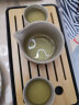 南山先生 茶盘茶托家用竹子陶瓷储水式干泡盘办公室功夫茶具 轻便创意简约 黑陶长方盘 小 晒单实拍图