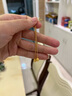 菜百首饰 黄金耳饰 足金时尚磨砂圆珠足金耳线耳饰 计价 HJ 黄金耳饰 约2.94g 实拍图
