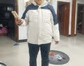 西域骆驼（VANCAMEL）三合一防风冲锋衣款男女夹克加厚保暖可拆卸登山服滑雪服运动外套 KY09S暖白/黑色-女 4XL 实拍图
