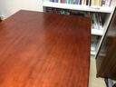 宜朝实木办公书桌电脑桌椅原木整板家用写字书画桌台式双人钢木桌书房 160*65*75cm桌面整板厚度4.5 实拍图