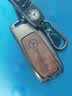 创勋（CHUANGXUN）奔驰e300l钥匙套glc260包a200l壳c260lglb220汽车扣gls级450 400 奔驰A款【铂金灰】+【编织扣】 . 实拍图