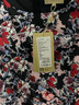 PORTS宝姿商场同款 春夏新品女装圆领花色印花修身连衣裙LN8D223HPP028 黑色印花 2XL (12) 实拍图