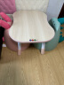 曼龙花生桌儿童学习桌写字桌宝宝绘画游戏桌可升降调节桌子 贝壳粉（Puls）+悠悠兔（常规） 实拍图
