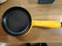 梵育煎蛋器平底煎蛋锅宿舍迷你不粘煎鸡蛋神器小锅煮鸡蛋早餐机荷包蛋 黄色黑盘单锅（无盖）带小木铲 实拍图