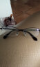 乐申近视眼镜框男商务半框纯钛防蓝光辐射护目眼睛架女配眼镜有度数变色平光护眼镜片 9071-磨砂蓝（经典款） 眼镜框 实拍图