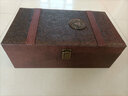 致绪红酒包装盒酒具葡萄酒礼盒皮箱子双支手提皮质装酒箱高档通用 凤尾纹双支（带酒具） 实拍图