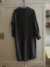 MUJI MUJI 女式 法国亚麻水洗 立领连衣裙 BCL05C0S 炭灰色 XL 实拍图