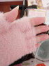 暖芬（NuanFen）手套女秋冬季保暖时尚骑行毛绒写字办公骑行可爱卡通韩版翻盖半指节日礼物 A3299A 粉色 晒单实拍图