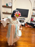 安妮优儿汉服女童春夏款中国风连衣裙儿童古风襦裙古装裙子唐装 绿色 120 实拍图
