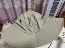 鑫诺翔西部牛仔登山帽子男户外防晒帽抽绳透气钓鱼渔夫帽可折叠遮阳帽女 卡其色（9CM) 均码 实拍图