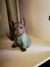 fw陶瓷狗摆件属相旺财12十二生肖狗年吉祥物客厅电视柜玄关家居办公室装饰品工艺品小礼品礼物 旺财狗-哥窑 实拍图