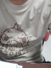 真维斯短袖t恤男春夏季青少年宽松学生休闲情侣半袖纯棉体恤衫潮流上衣 卡其（大爆炸龙） 2XL(体重155-180斤左右) 实拍图