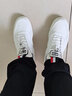 笠足典板鞋男鞋新款小白鞋夏季透气网布鞋青少年时尚休闲韩版潮鞋 白色 40运动码 实拍图