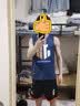 GHOSTDUNK莫兰特篮球背心街头潮牌宽松美式训练服运动健身坎肩无袖T恤定制 宝蓝色 L 实拍图