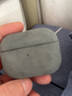 0度 苹果AirPods Pro3耳机壳保护套 Pods3/2/1代欧缔兰毛绒蓝牙耳机保护壳 全包防摔抗指纹轻奢男女 黑灰色-意大利Alcantara材质 AirPods Pro2 实拍图