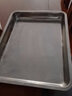 翡畅 304不锈钢方盘加厚深托盘长方形餐盘饺子烧烤蒸饭盘菜盘蒸饭柜 深盘44.5cmX34.5cmX4.8cm 实拍图