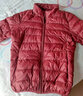 鸭鸭（YAYA）轻薄羽绒服女短款立领薄款秋冬保暖时尚休闲立领外套K 酒红色 XL 170 实拍图