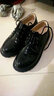 鼎玛仕男童皮鞋儿童西服中大童青少年皮鞋礼服新款演出亮面系带男孩皮鞋 黑色布洛克雕花皮鞋 40 内长24.7cm 实拍图